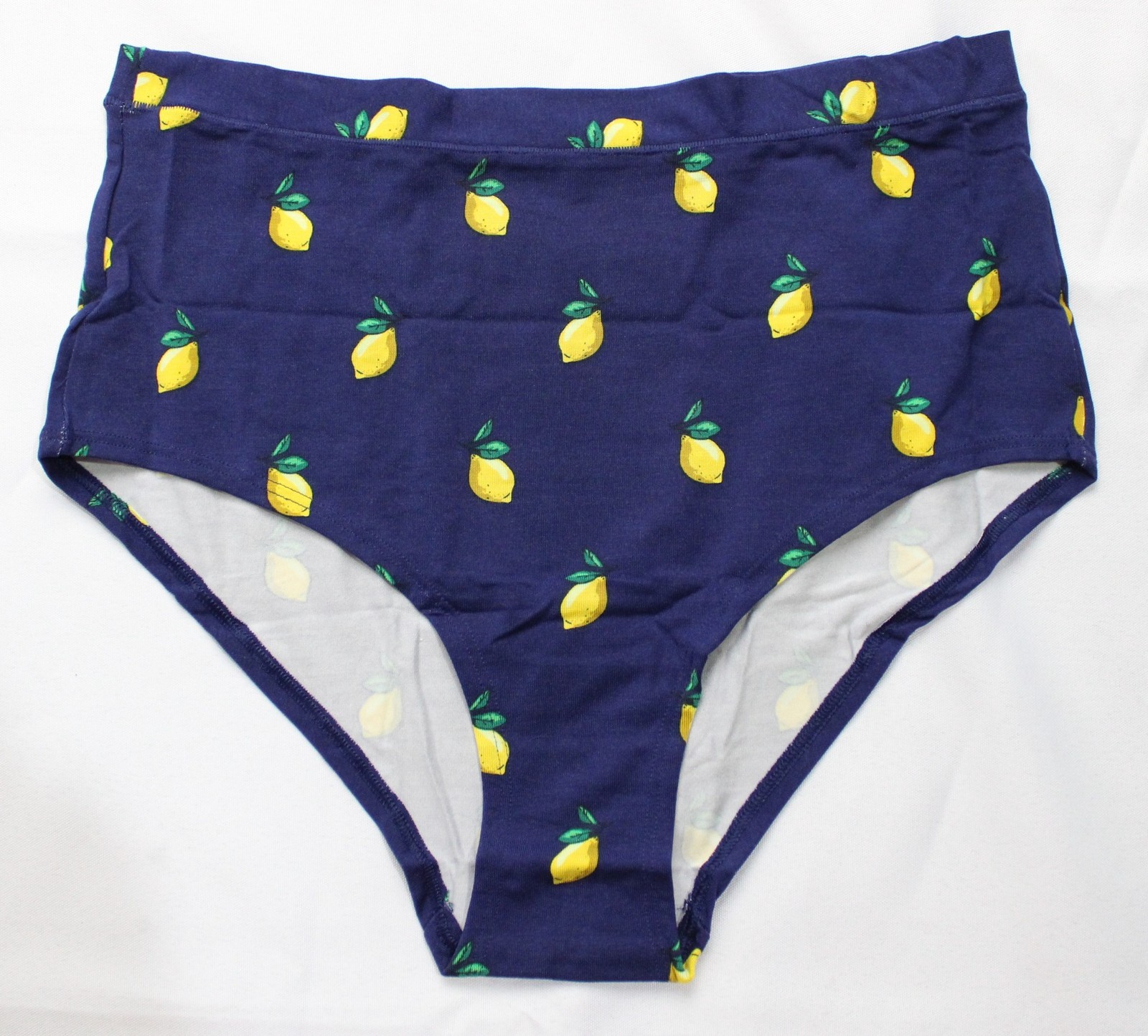 Meundies Woman’s Feelfree High Waisted Cheeky Underwear BM7 Lemons Size: 2XL NWT