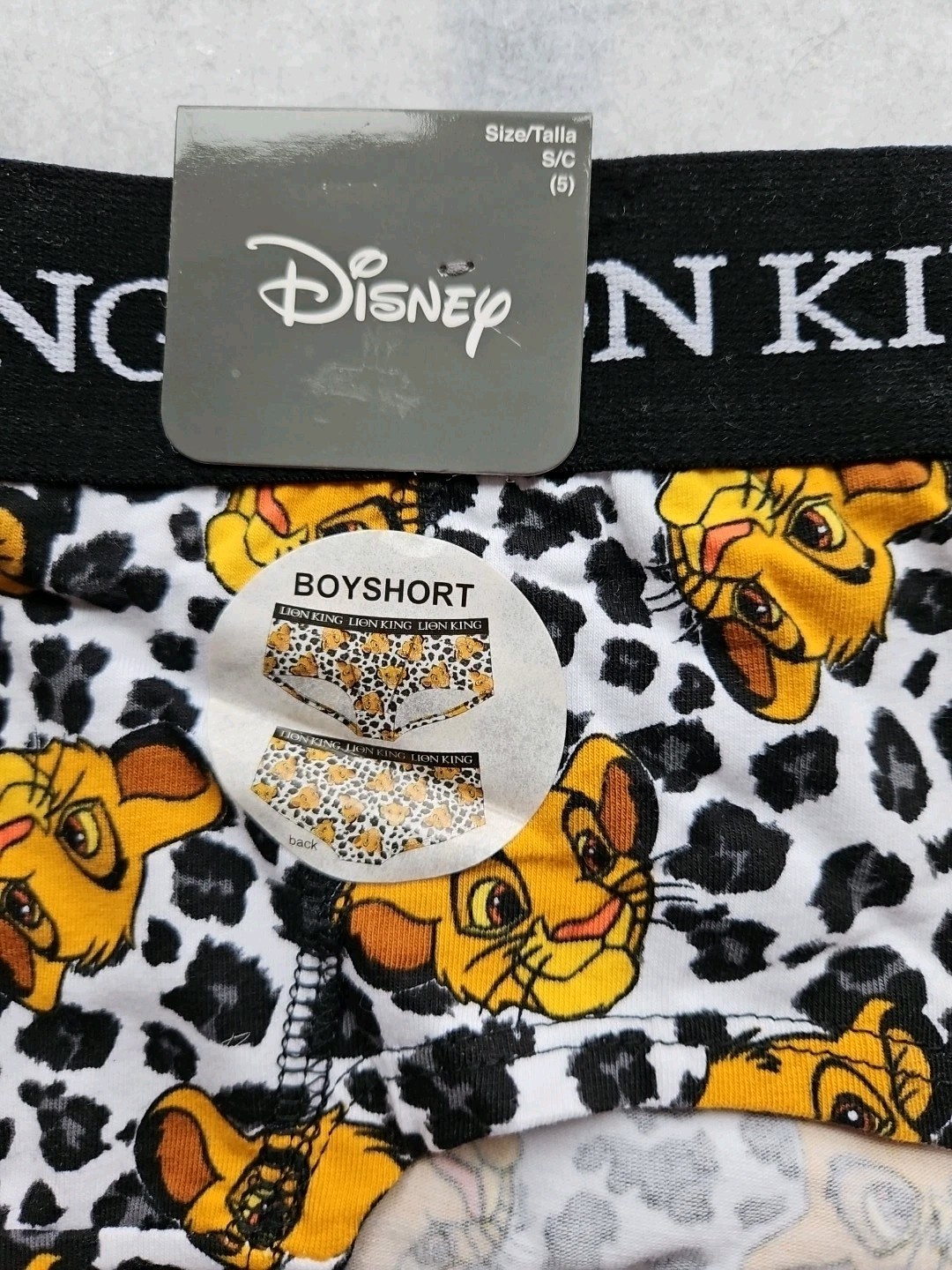 Disney LION KING Simba Boyshort Panties Women’s Size Small S NWT