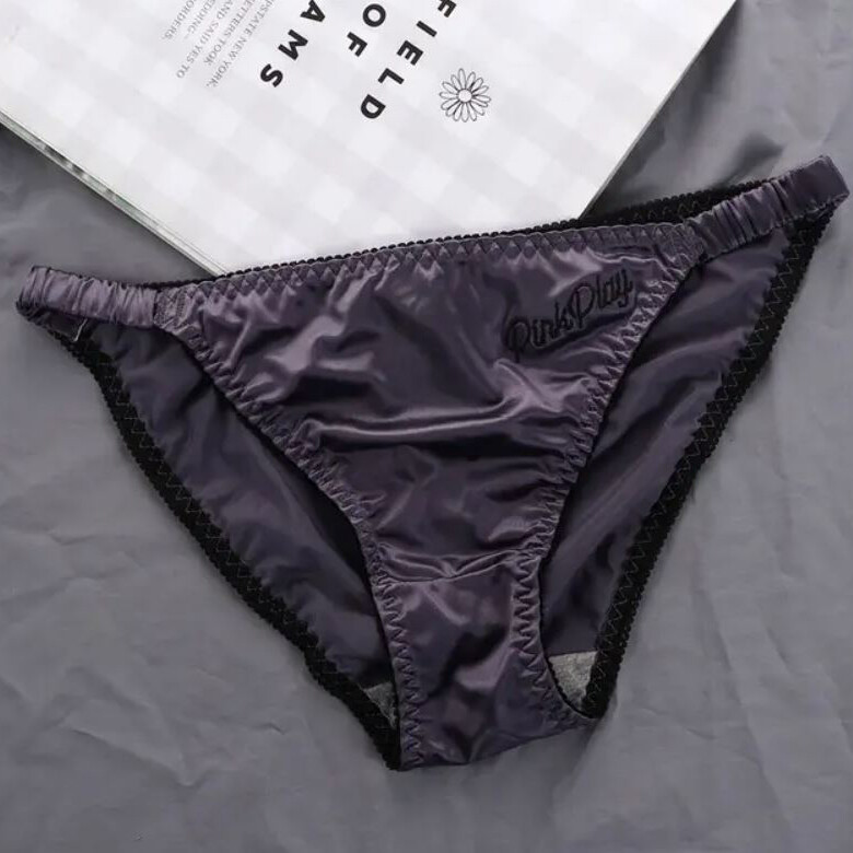 5PCS Lot Sexy Womens Silky Satin Panties String Bikini Underwear Brief Lingeries