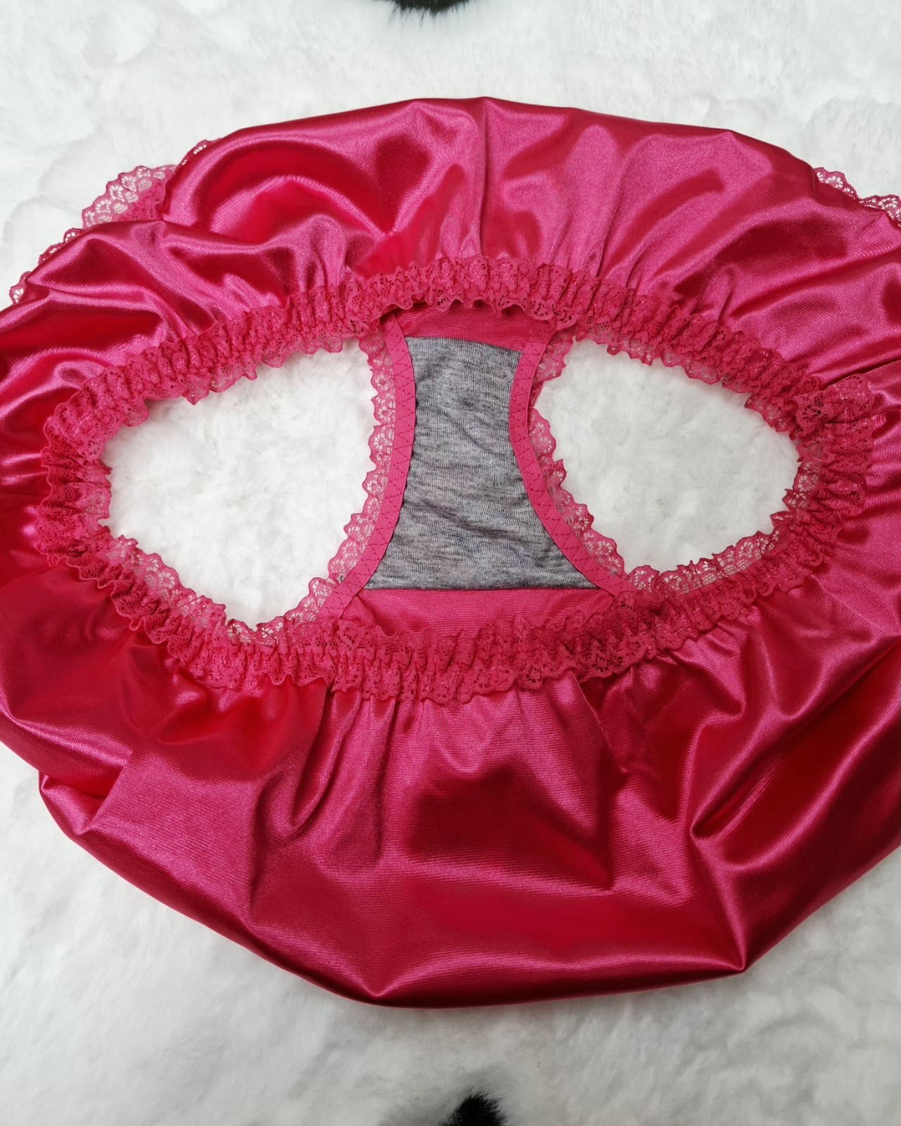 💖 Pink Silky Soft Glossy Stretch Satin Comfort Sissy Panties Briefs XL 16-18