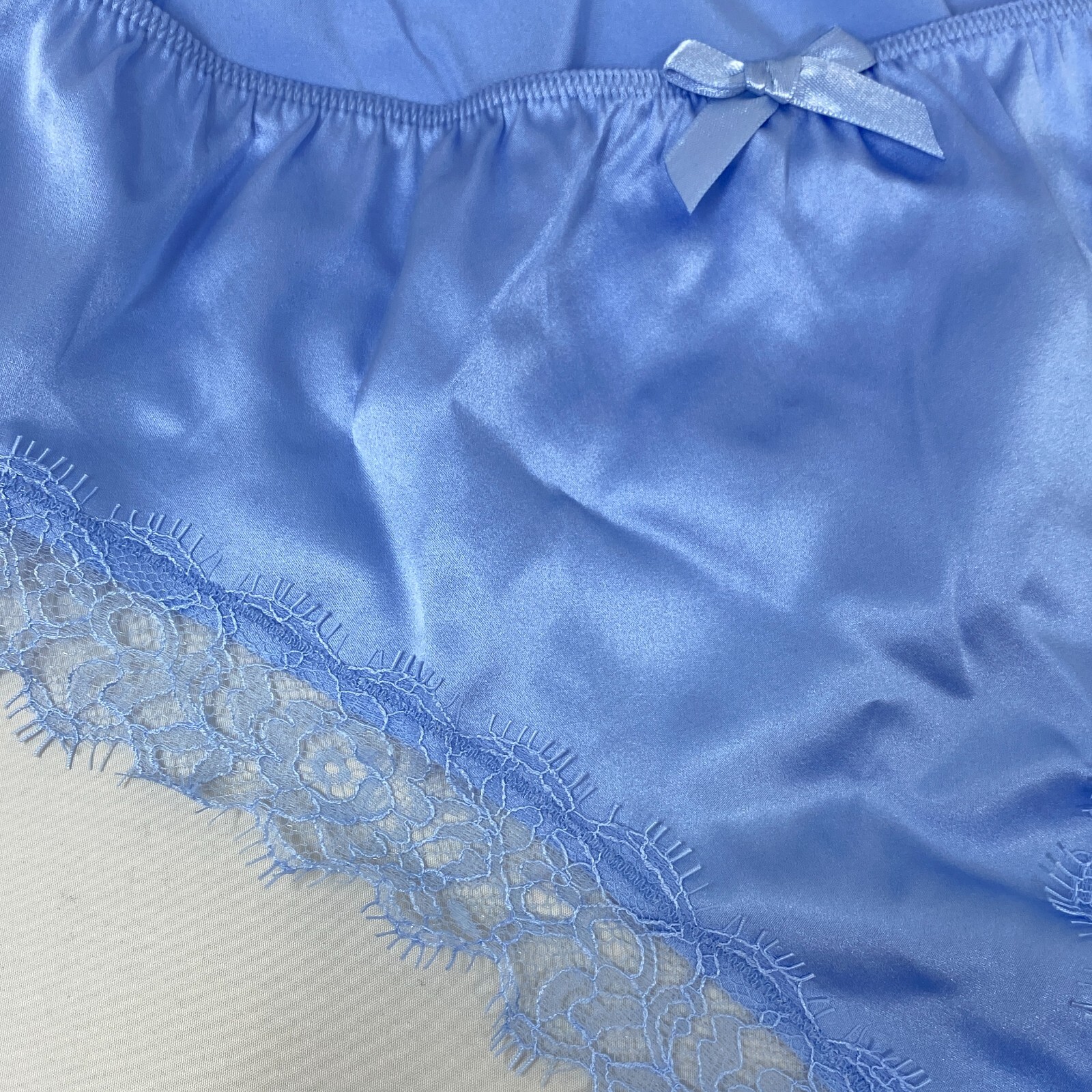 Agent Provocateur Gisele PJ Baby Blue Silk Brief AP4 Large NWT $145