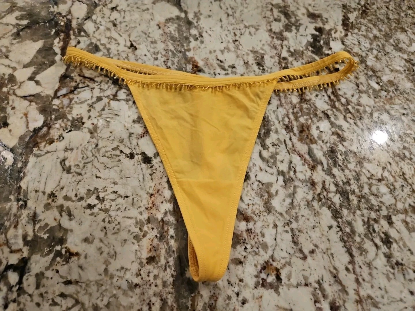 True Vintage Victoria’s Secret Beaded Thong Panty