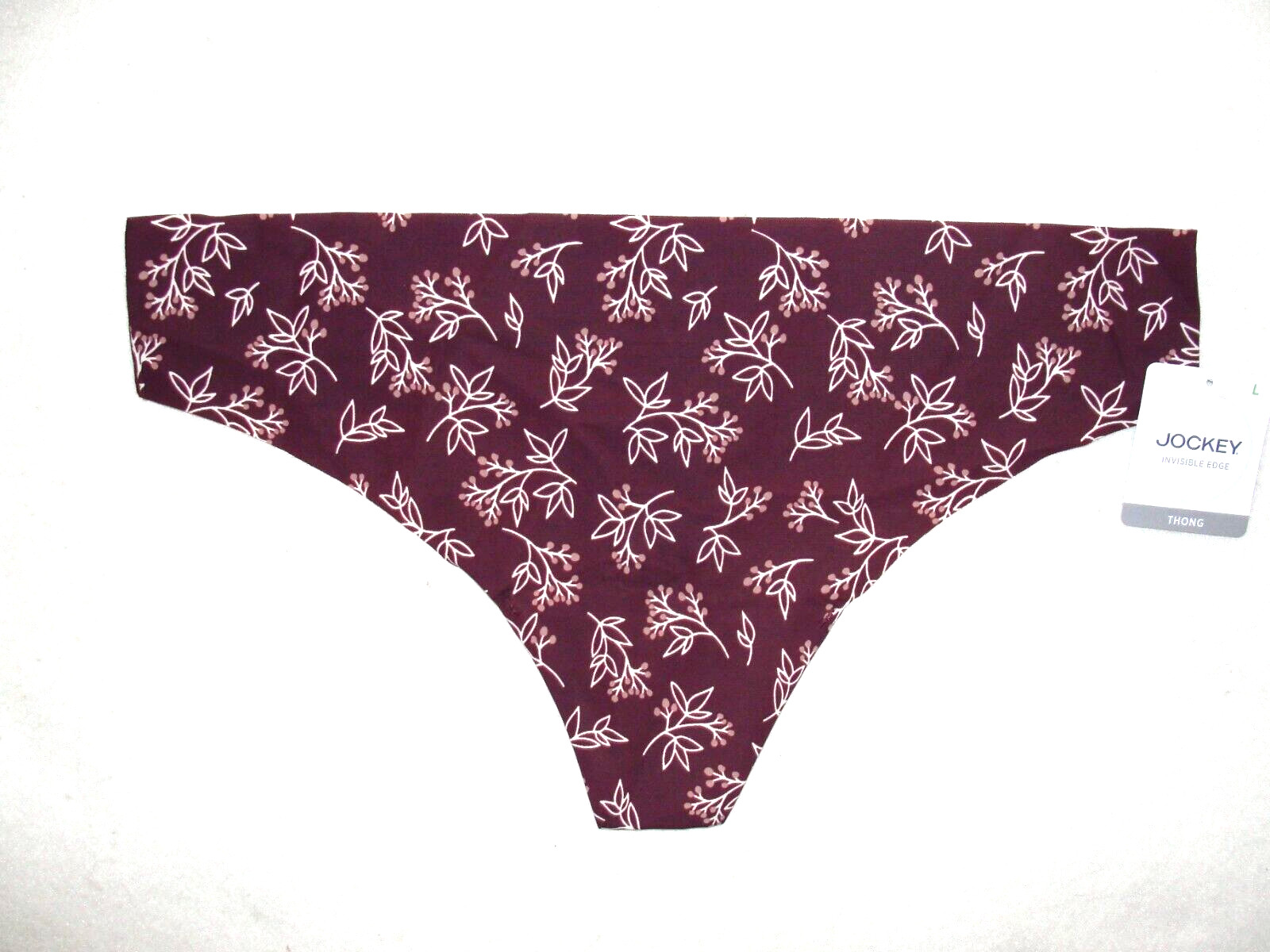 Women’s Jockey Invisible Edge Microfiber Thong – Size XXL (9) – New with Tag