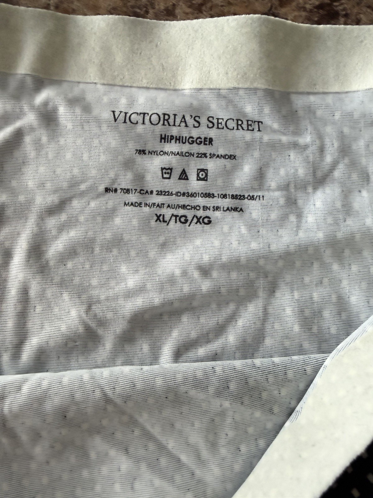 Vintage Victoria’s Secret Seamless Hiphugger/Bikini Panties Nylon/Spandex New XL