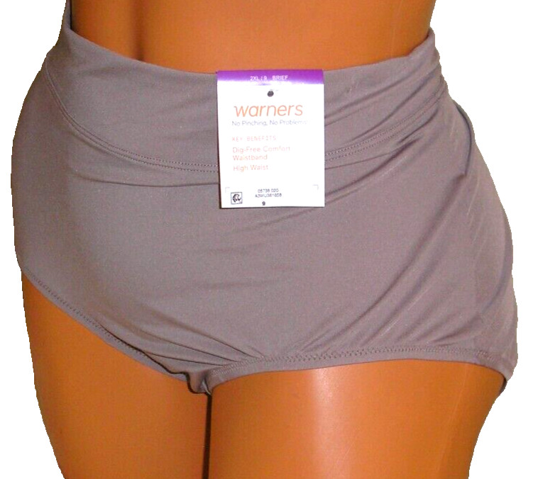 Panties Lingerie Warner’s Dig Free Waistband Brief Size 9 2X Adult Gift