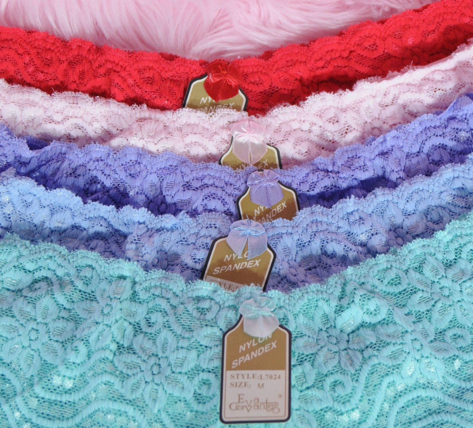 sexy sheer All LACE soft stretch Nylon 9 colors cheeky boy shorts panties M or L