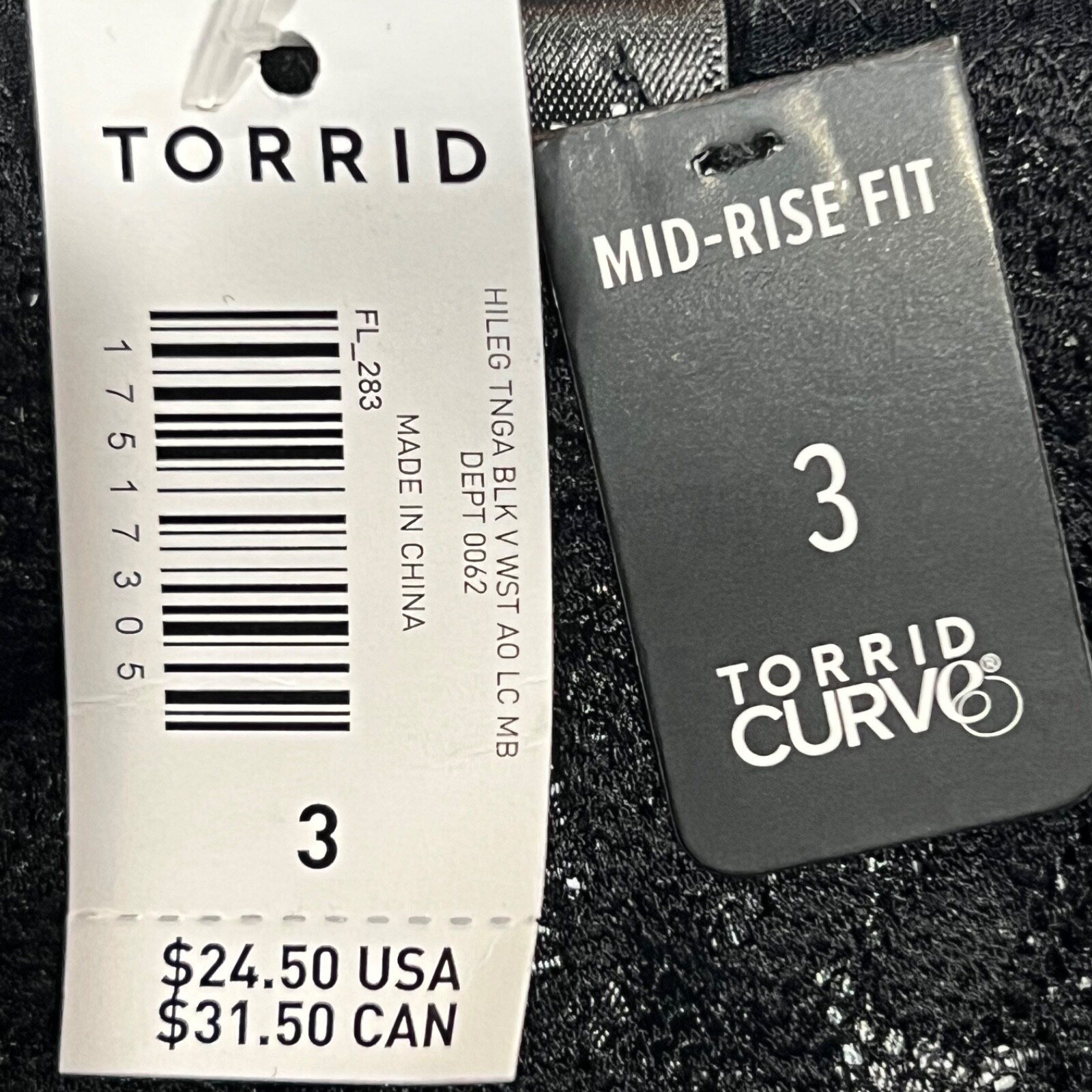 NWT TORRID Mid Rise Fit Pantie Underwear Sz 0X-1X-2X-3X-4X Black Lace