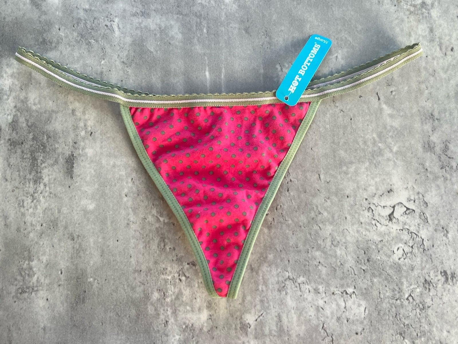 Vintage Boutique VString Rare Panties Y2K Soft Cotton Stretch Hot Bottoms M/L