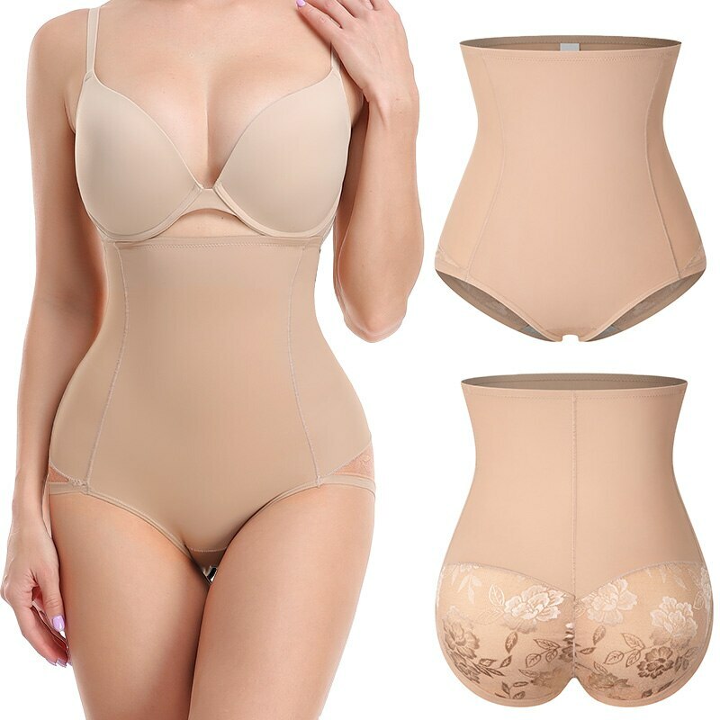 Bragas moldeadoras con control de barriga para mujer, ropa interior sin costuras