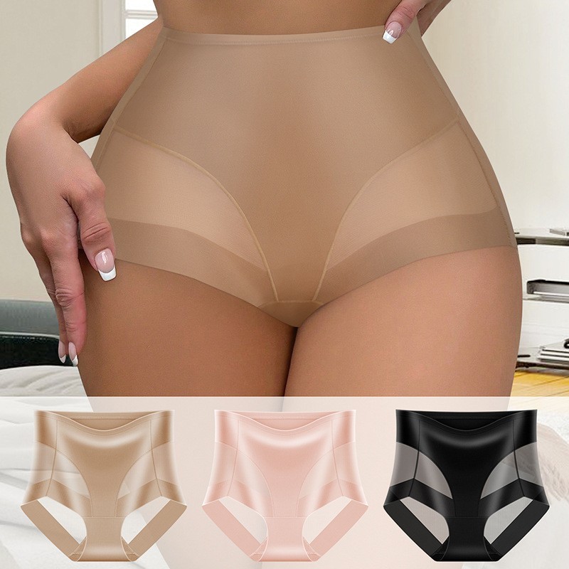 3 Pack High Waist Mesh Tummy Control Butt Lift Shapewear – Sheer Breathable