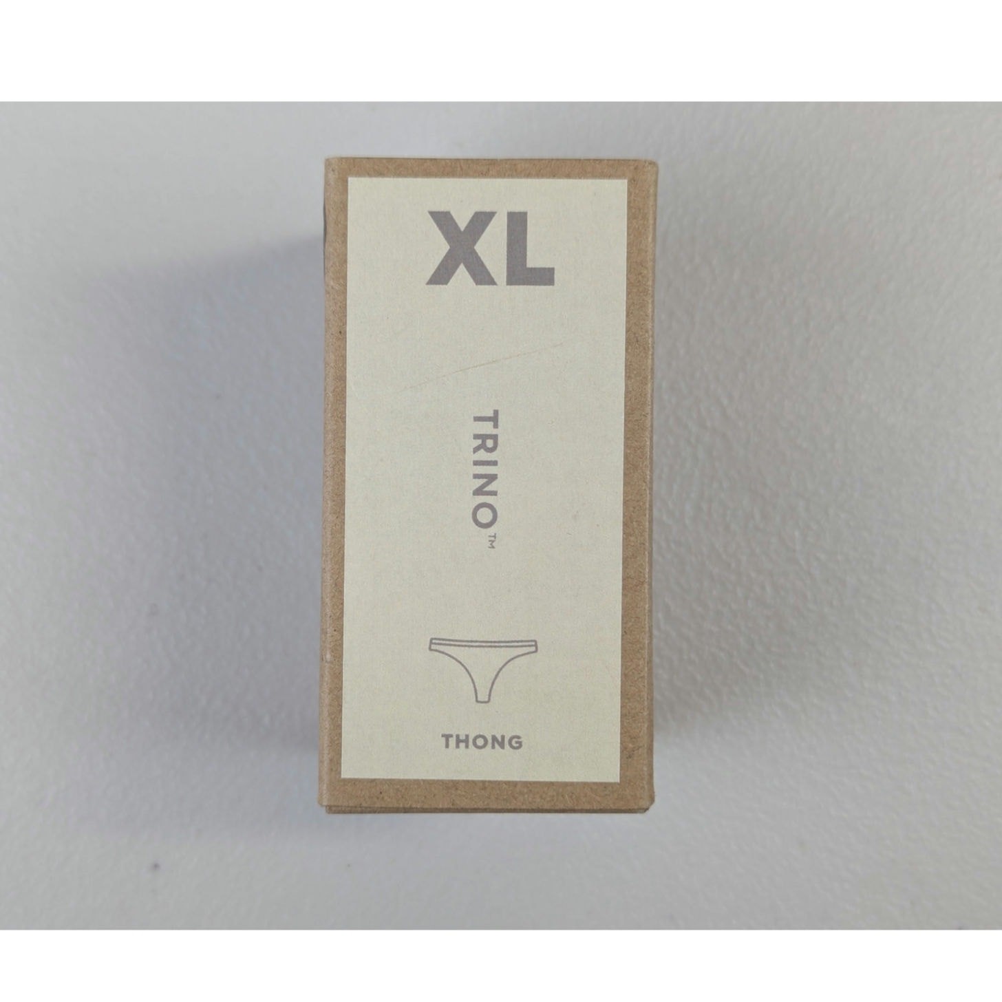 NWT allbirds Trino Thong Underwear Panties Womens XL Cream Wheat Wool Blend
