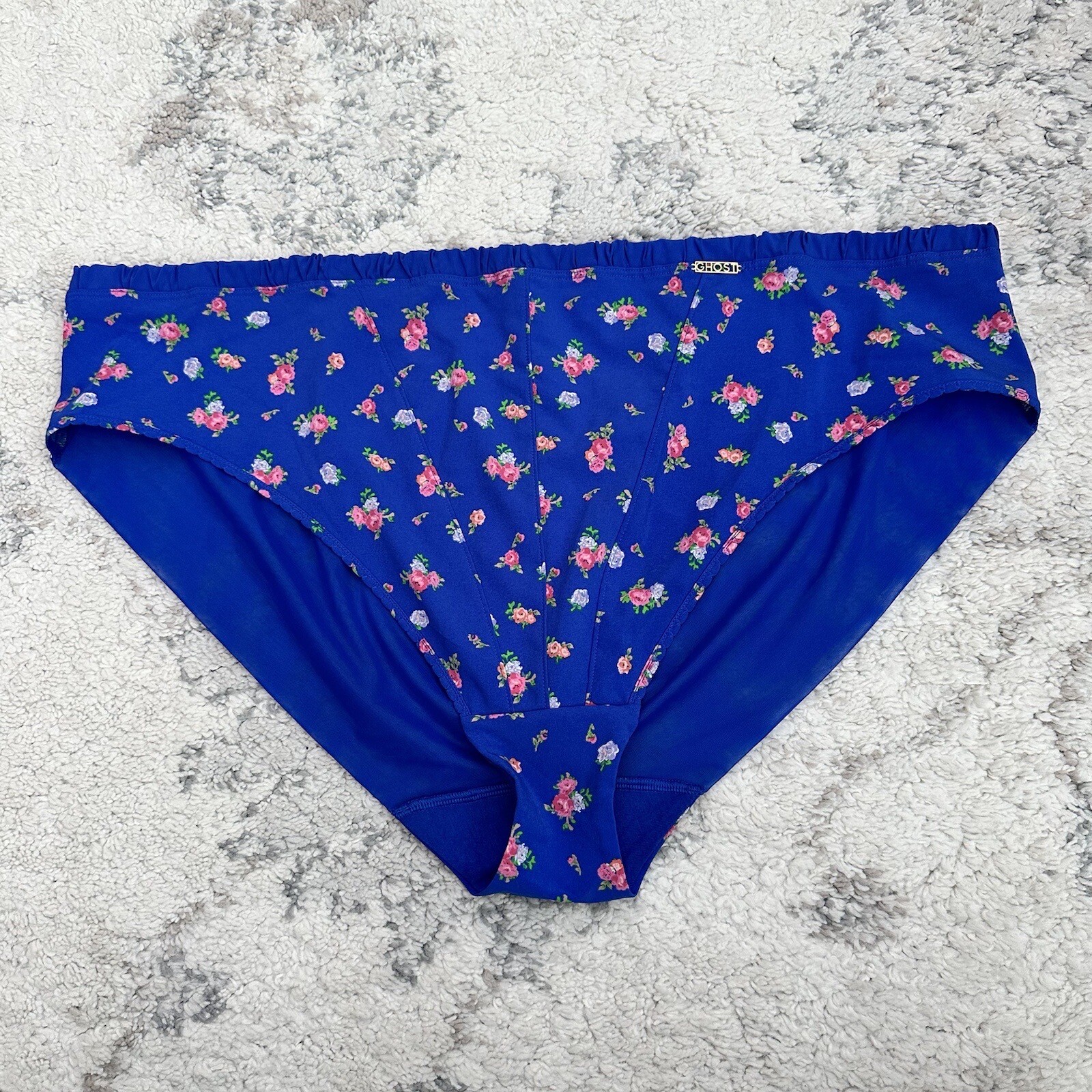 BNWT M&S X Ghost Blue Mix High Leg Knickers Size 22