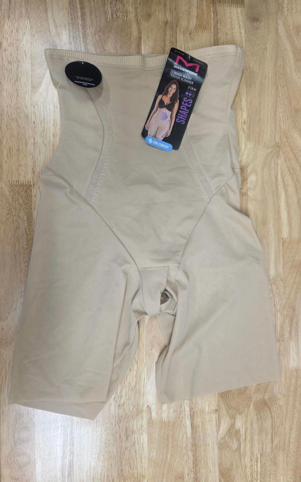 Maidenform Women’s High-Waist Thigh Slimmer Shapewear, Cool Comfort S