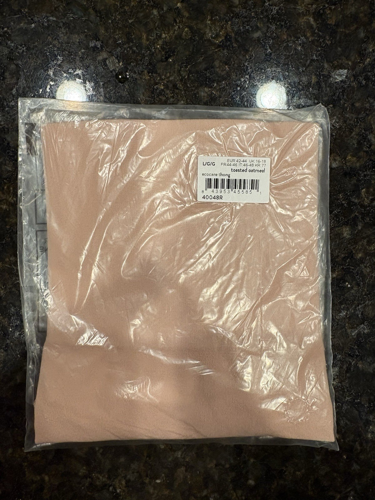 SPANXshape ExtraOrdinary Thong Size Large Toasted Oatmeal NWT
