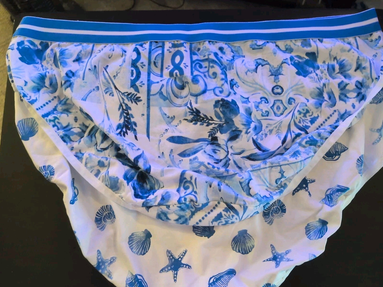 Lane Bryant Cacique 18/20 Seashell + Abstract HIPSTER Set 2 Panties NEW W TAG