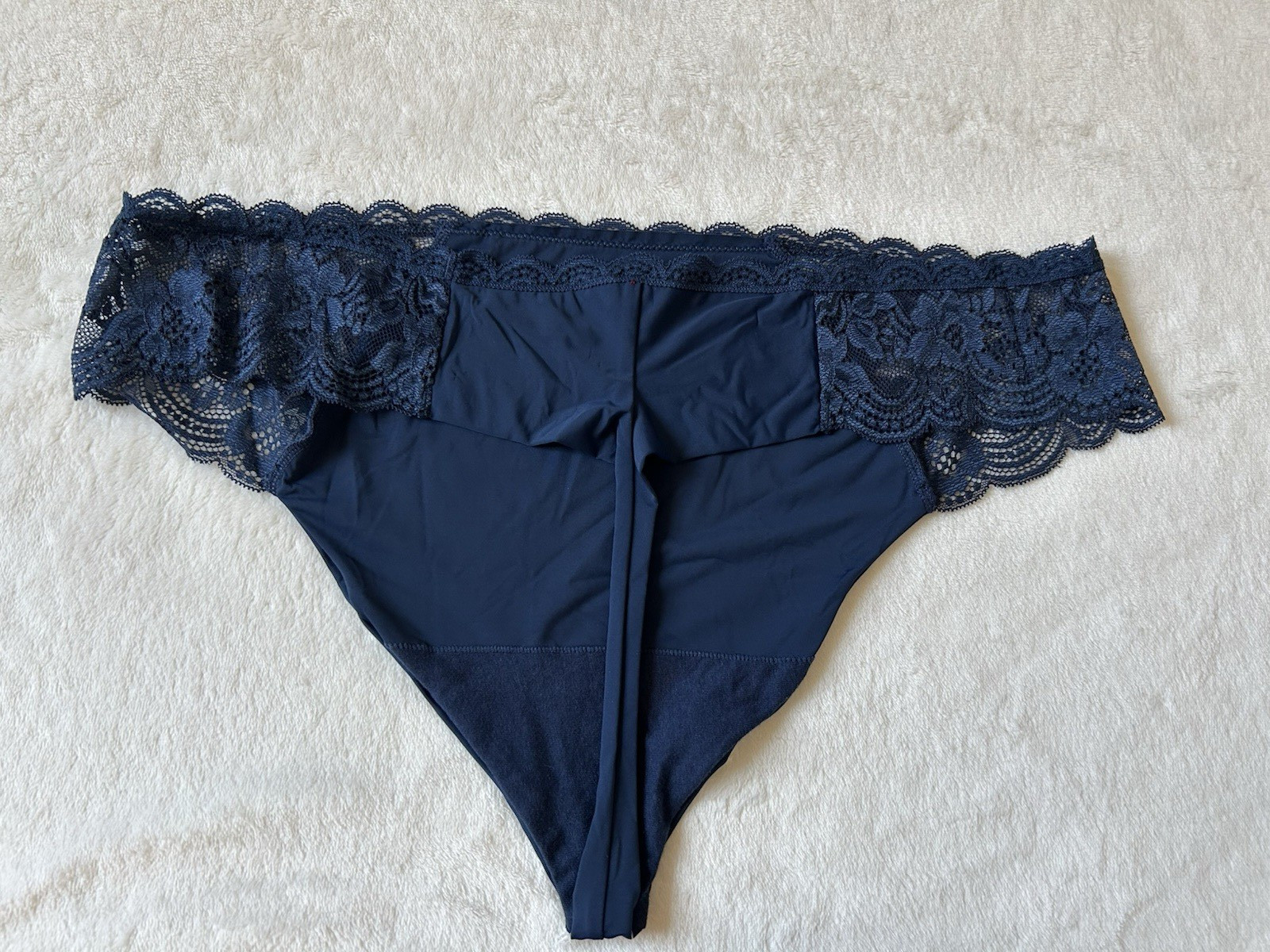 Joyspun Womens Assorted Microfiber & Lace Thong Panties 3-Pack Size XXL (20) NWT