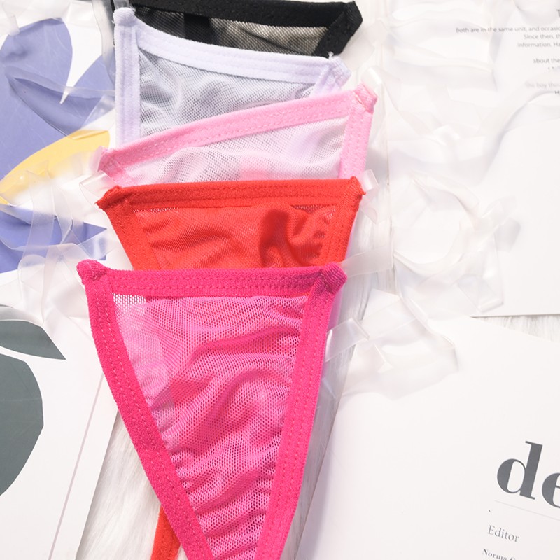 5PCS/LOT Sexy Womens See Through Sheer Panties Thongs G string Briefs Underwear
