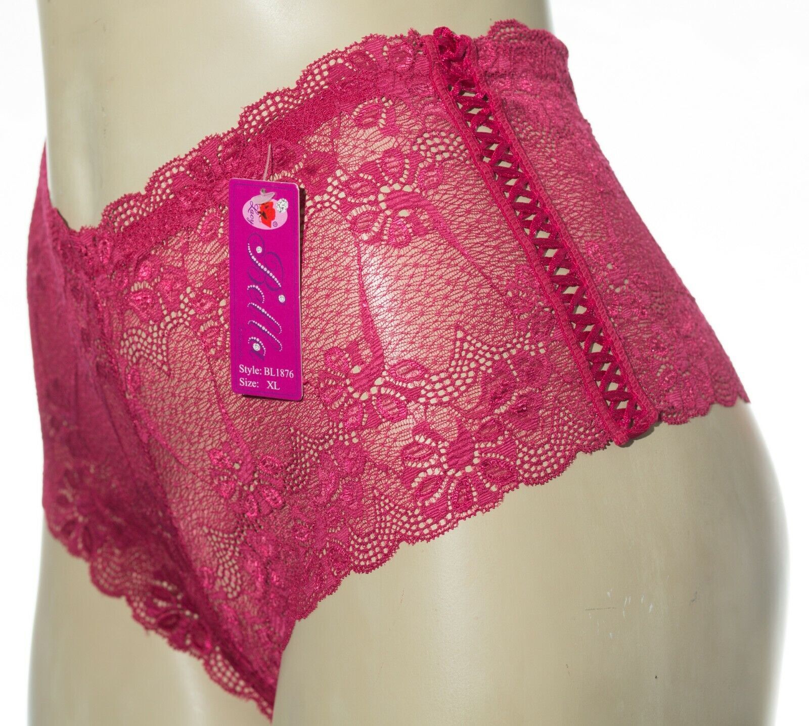 6 Women Floral Lace Panties Boyshorts Underwear Mixed Color Size S M L XL 1876