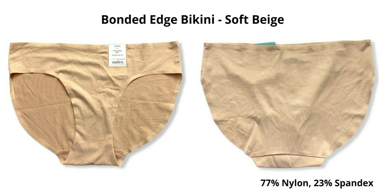 Women’s 5pk Underwear – Assorted Colors & Styles – Auden – S (4-6) – S717