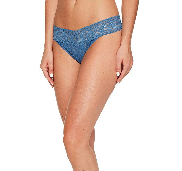Hanky Panky Storm Cloud Blue Original Rise Thong L48317 Womens One Size