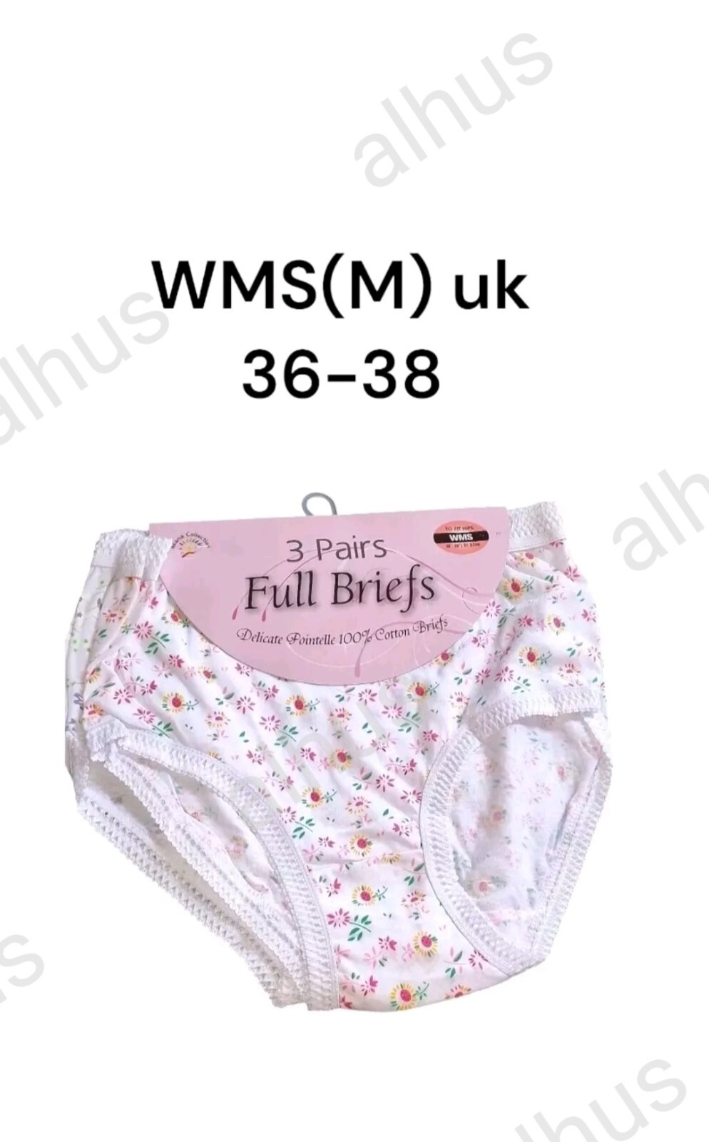 6-12 Pack Ladies Briefs Maxi, 100% Cotton Full Comfort Fit Underwear, Size 10-24
