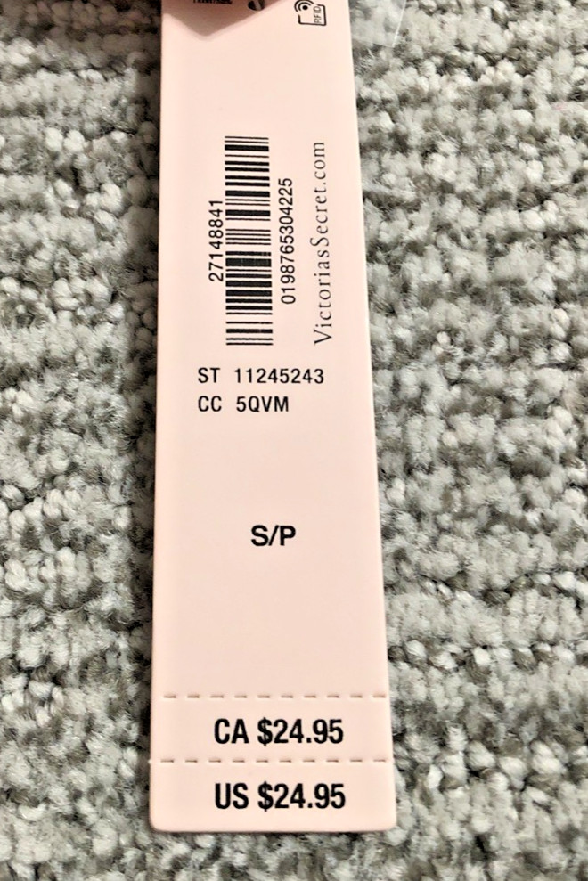 Victoria’s Secret Very Sexy NWT Small Red Spellout Shine Strap Brazilian Panty