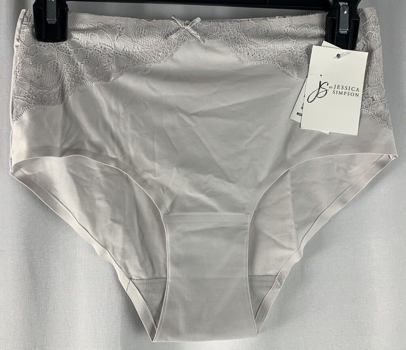 Jessica Simpson Womens Nimbus Cloud Brief Panties – Size L, Gray