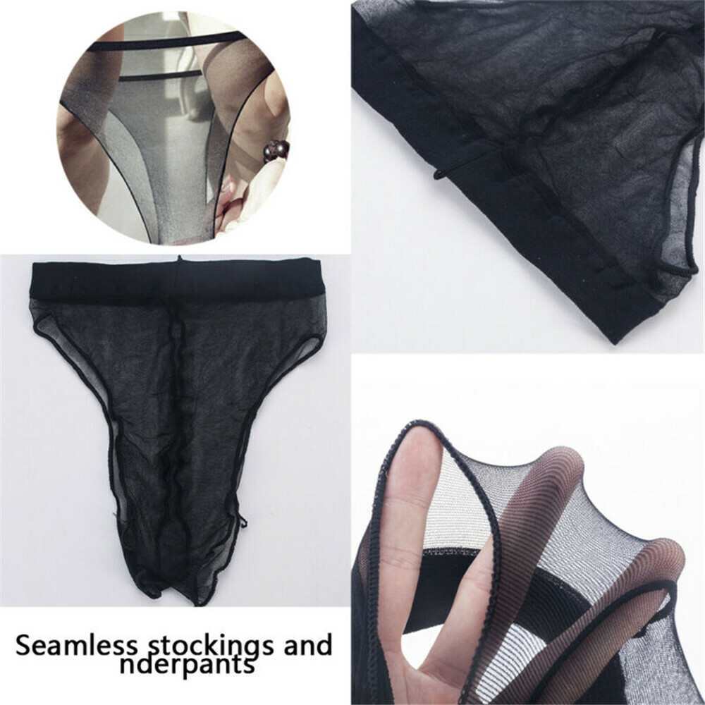 Women Mesh See-Through Sheer Ultra-Thin Panties Thong Underwear Knicker Lingerie