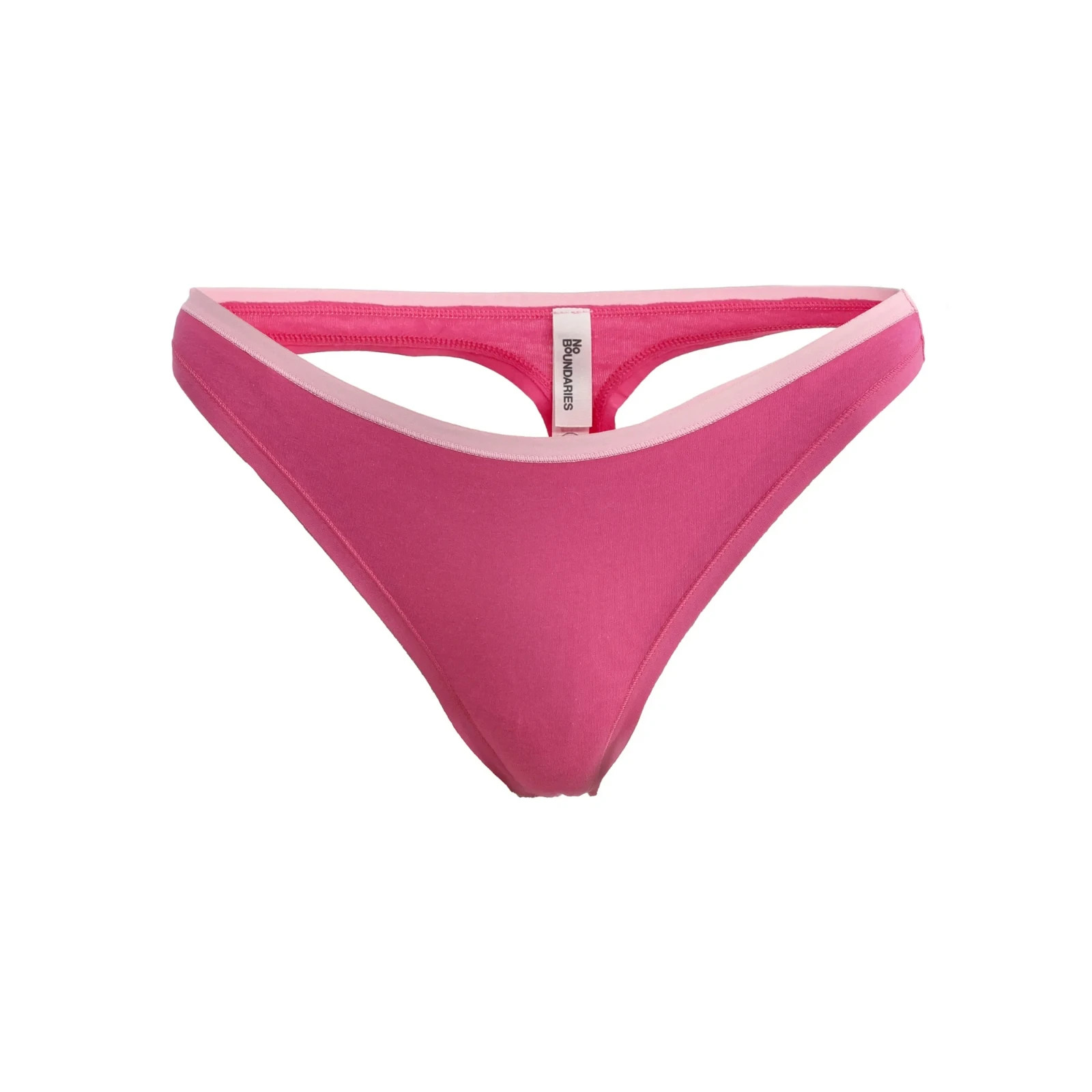 No Boundaries Women’s 5-Pack Cotton Thong Panties, Assorted Colors Size S(4/6)