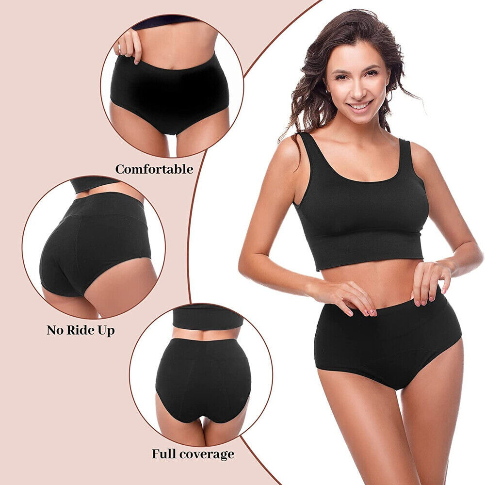 6 pcs Women Leakproof Underwear Incontinence Protective Discreet Underpants