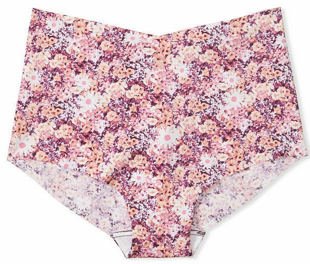New 💖Victoria’s Secret Smooth Brief💖Sz L🍓Wine&Peach Floral🍓❤️