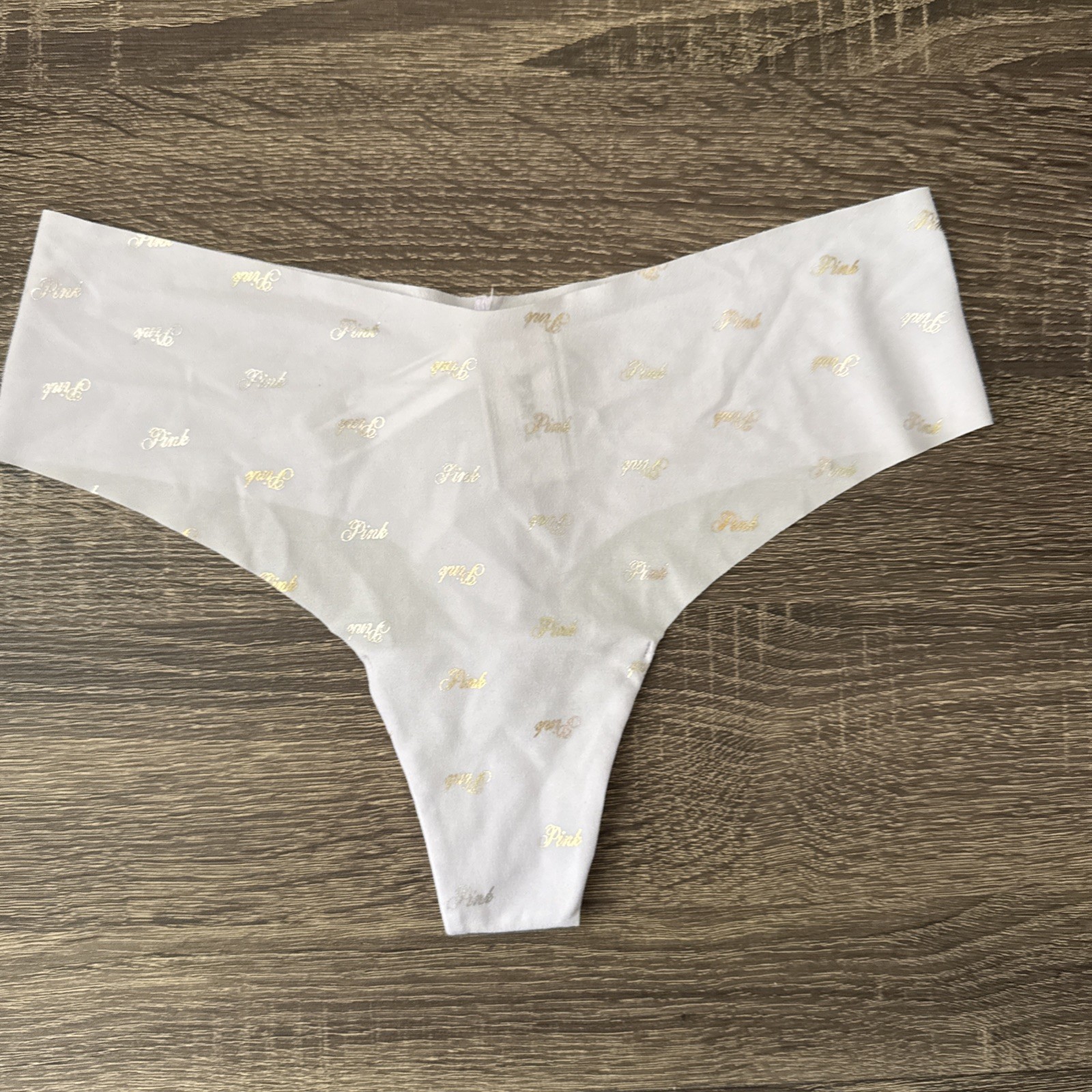 Pink By Victoria’s Secret Medium Lavender No-Show Thong Panties