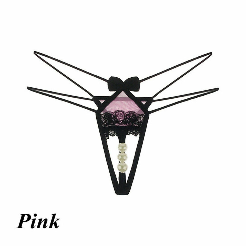 Sexy Women’s Lace Thongs G-string Panties Underwear Crotchles T-back Lingeries