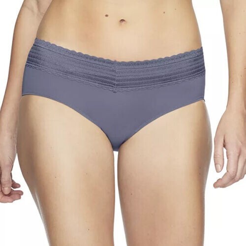 WARNER’S NO MUFFIN TOP LACE HIPSTER PANTIES Women’s Medium/ M 6 Blue Granite NWT