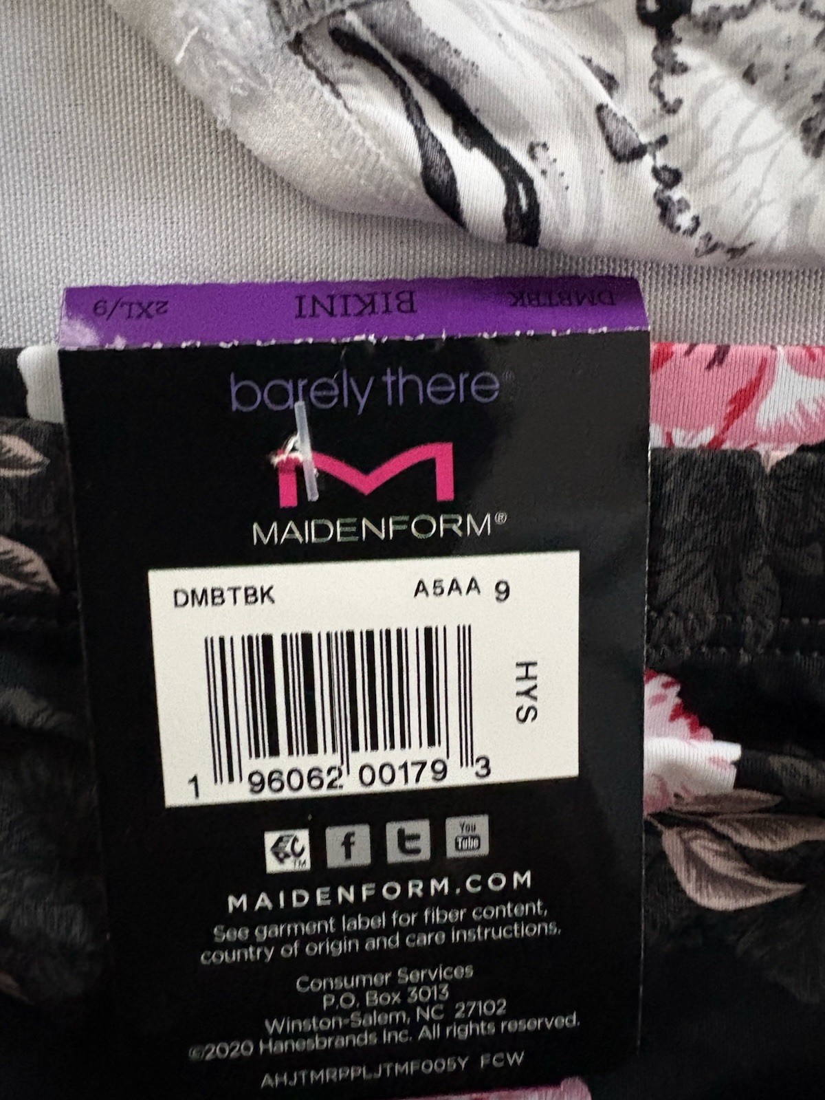 NEW Maidenform Bikini Barely There Invisible Look Panties 3 Pair DMBTBK 2xlarge