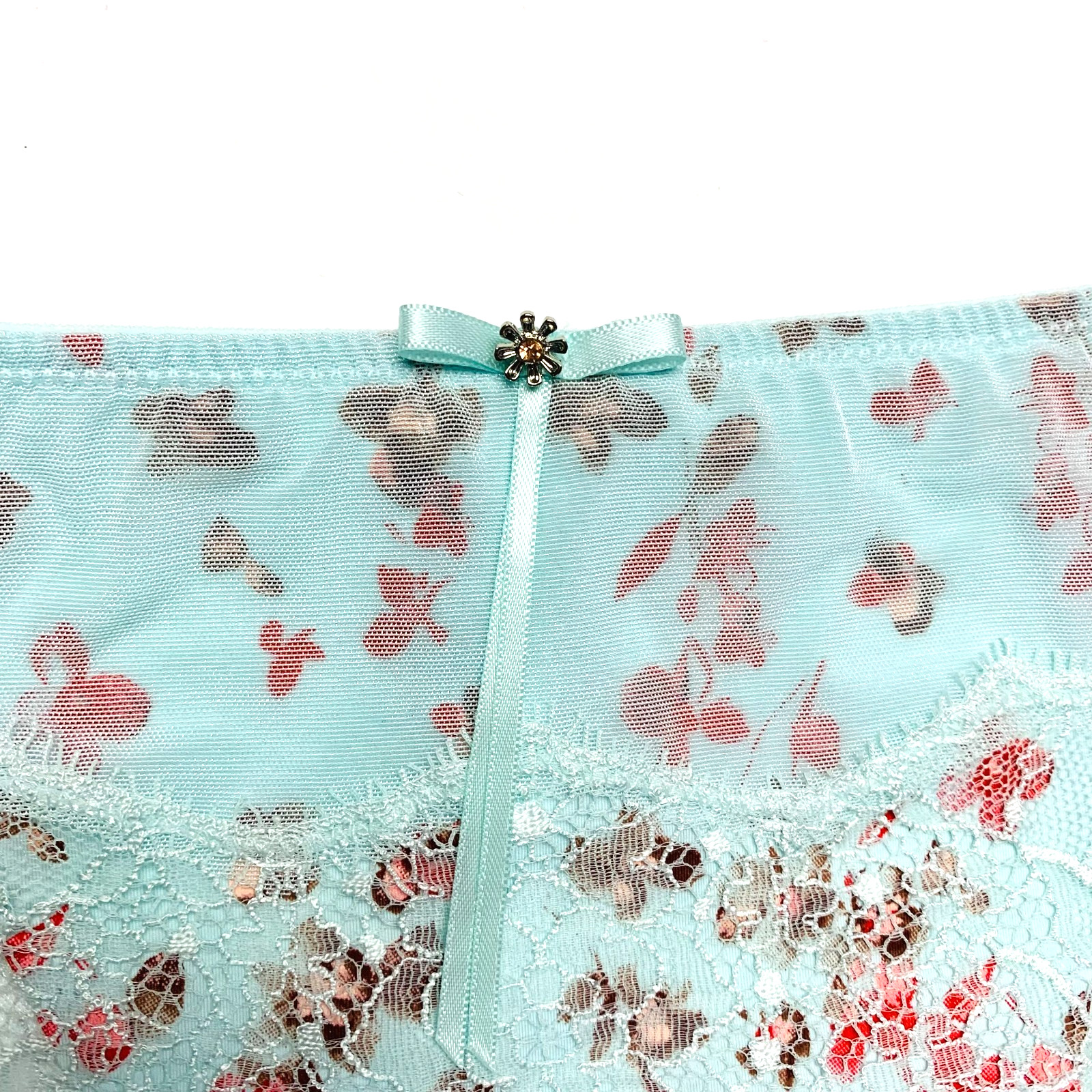 NWT Marie Jo Eleanor Hotpant Hipster Eyelet Lace Panty Small Green Floral