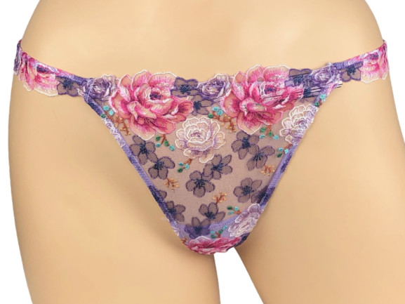 VICTORIA’S SECRET DREAM ANGELS FLORAL EMBROIDERED THONG PANTY XS S M L XL NWT