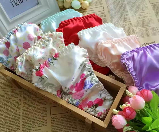 100% mulberry silk fancy & sexy women’s thongs various designs one size UK 8-12