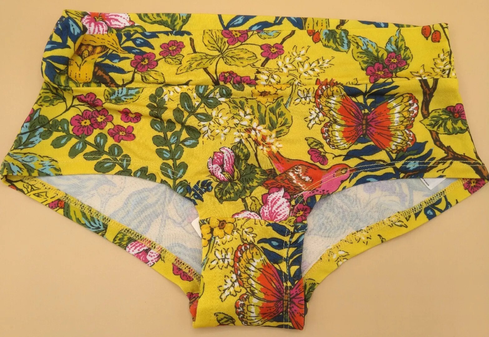 Anthropologie – Yellow/Floral – Boy Shorts/Briefs – Size: XXS/XS
