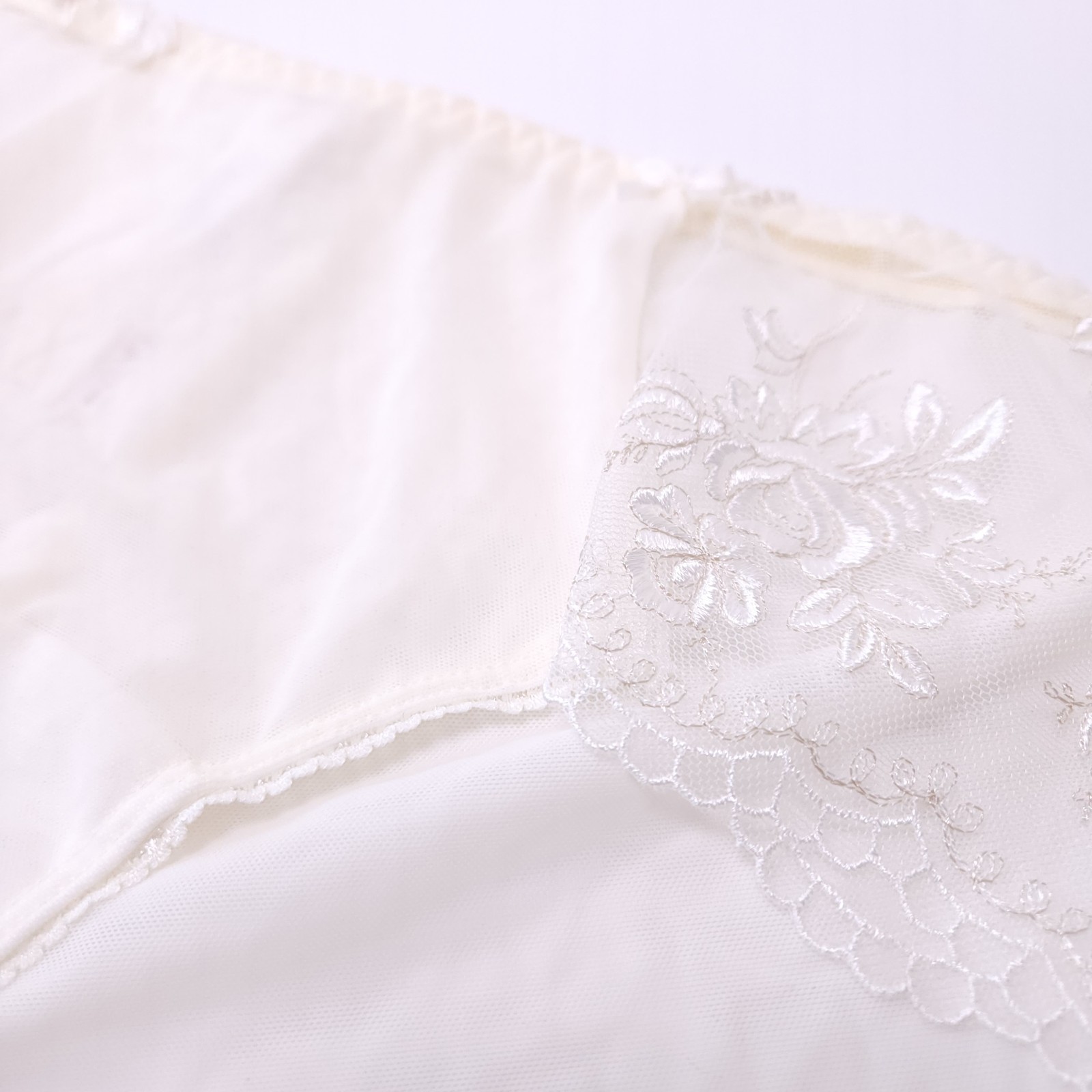 XL bikini panties, set of 3, European lingerie, cream, black, beige panties