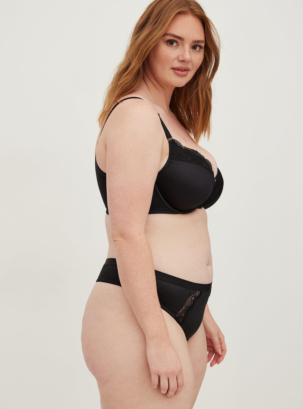 Torrid Black Cut Out Thong Panty – Microfiber & Lace 2x 3x 4x plus
