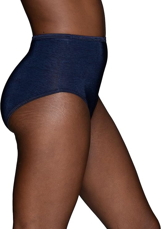 4 pairs VANITY FAIR Brief ILLUMINATION 13109 Panty CHOCOLATE MOUSSE Sz 10 / 3XL
