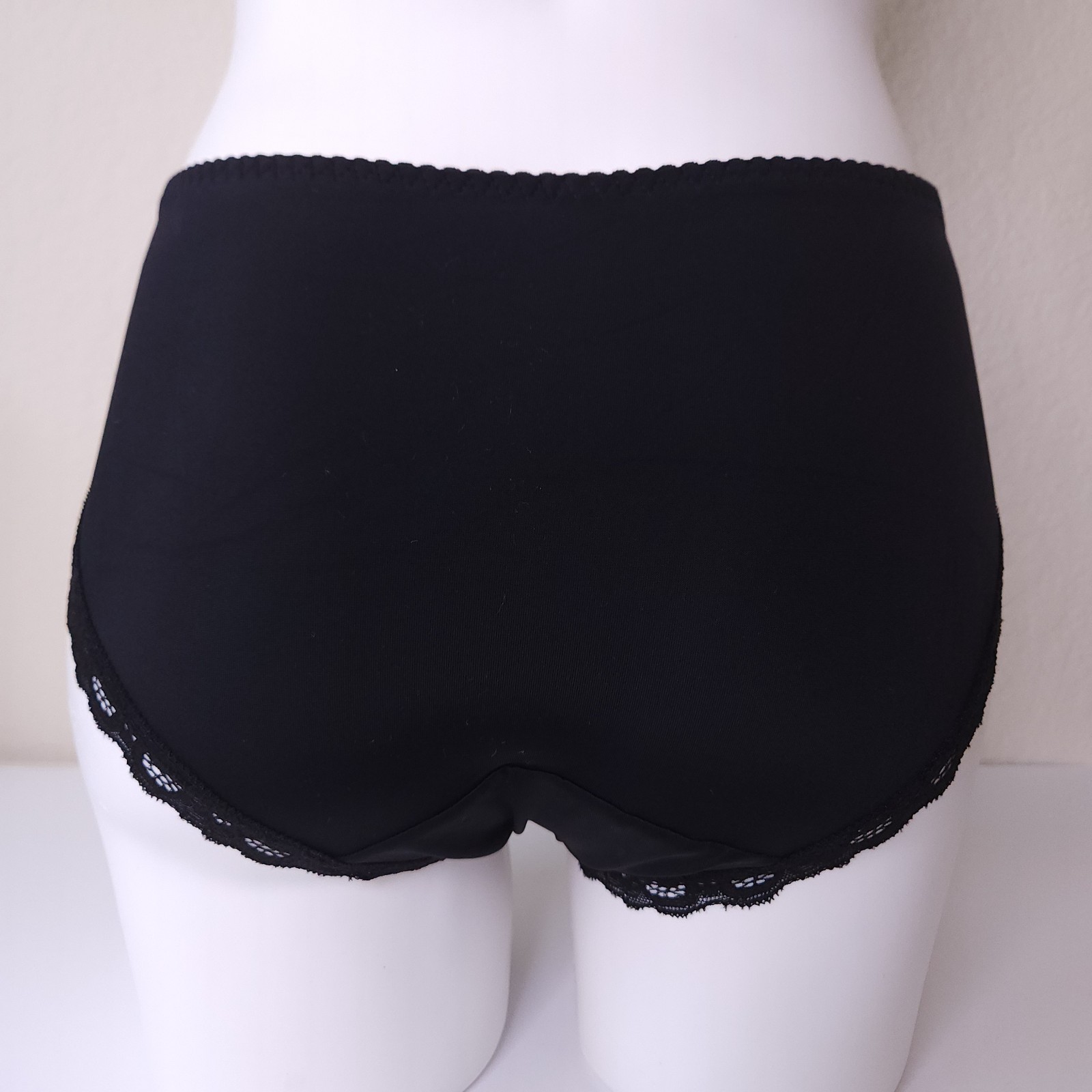 XL bikini panties, set of 3, European lingerie, cream, black, beige panties