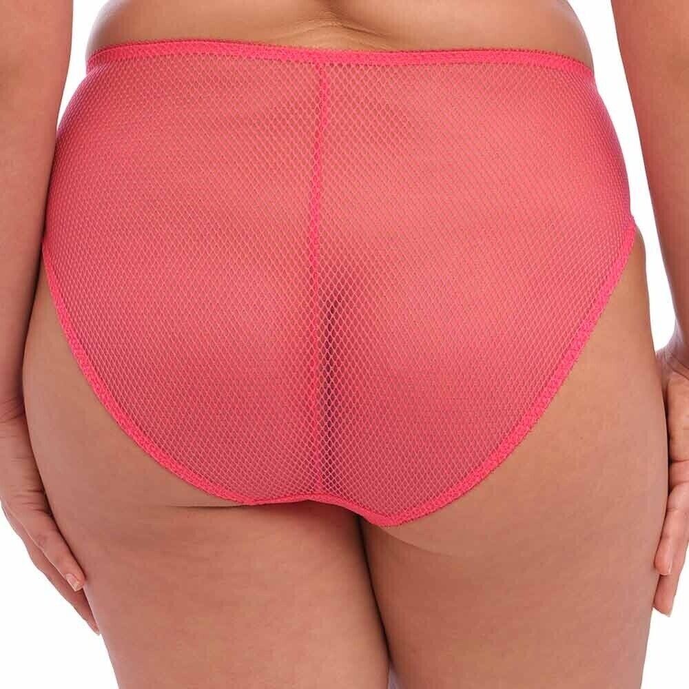 Elomi Charley Brief Size 4XL 22 24 XXXXL Pink High Leg Waist Full Knickers 4386