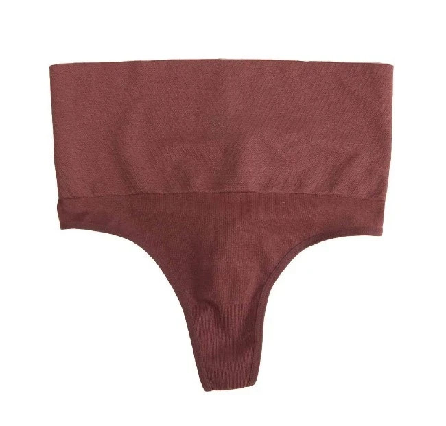 Womens Skinnygirl Double Layer Shaping Thong – French Roast – S