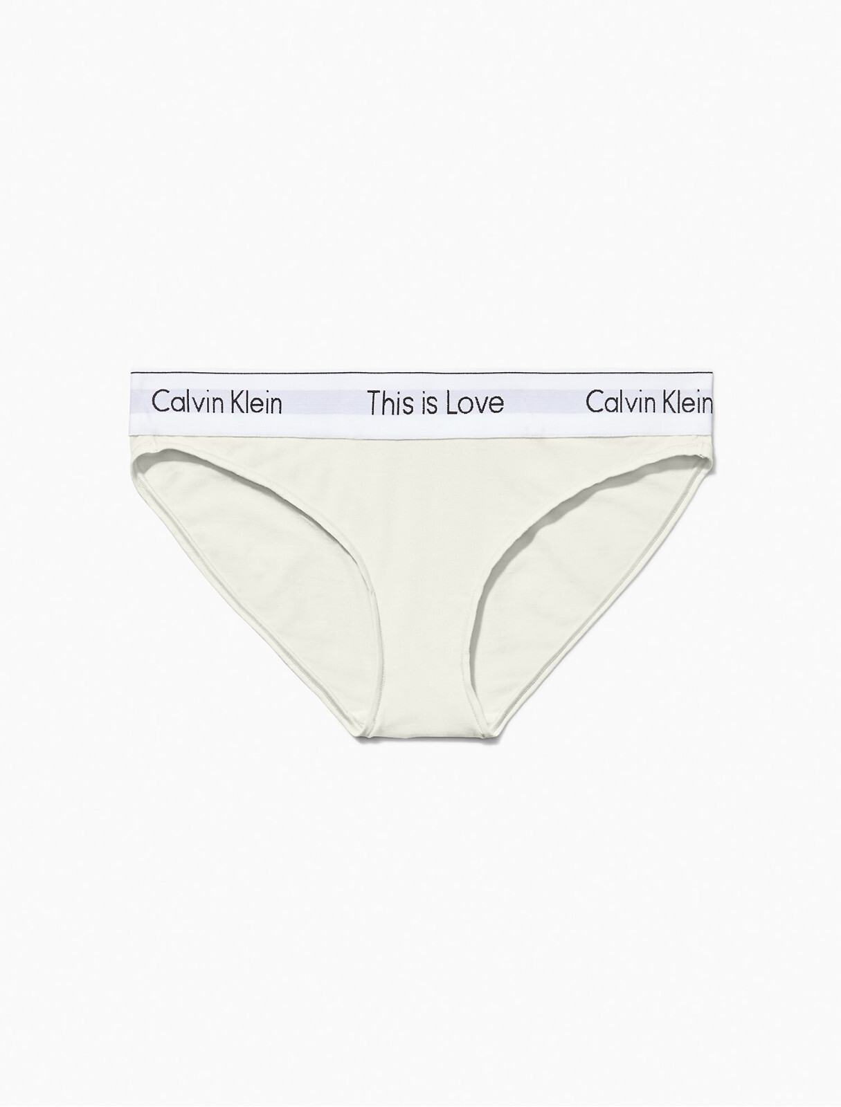 Calvin Klein Women’s Modern Cotton This Is Love Bikini Underwear ivory XS