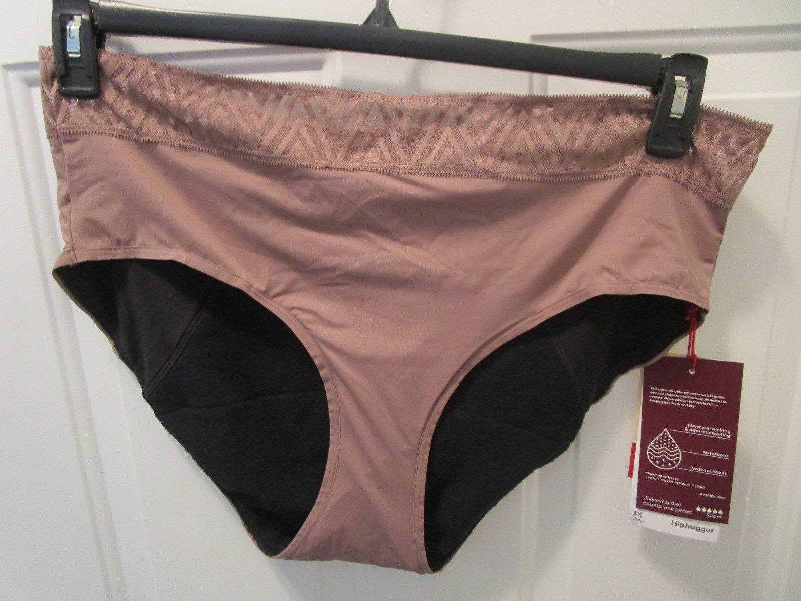 THINX DUSK HIPHUGGER SUPER ABSORBENCY PERIOD-PROOF PANTIES SIZE 3X NEW