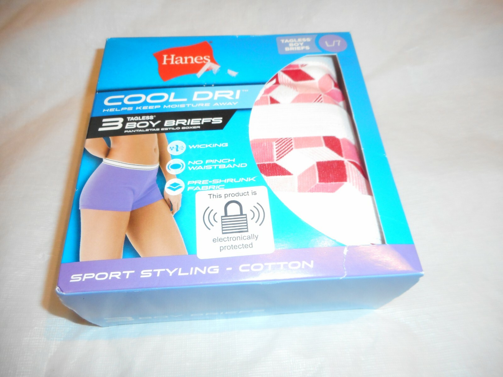 N/W/B Hanes Cool Dri 3 Boys Briefs Different Colors SIZES L/7,XL/8,& 2XL/9
