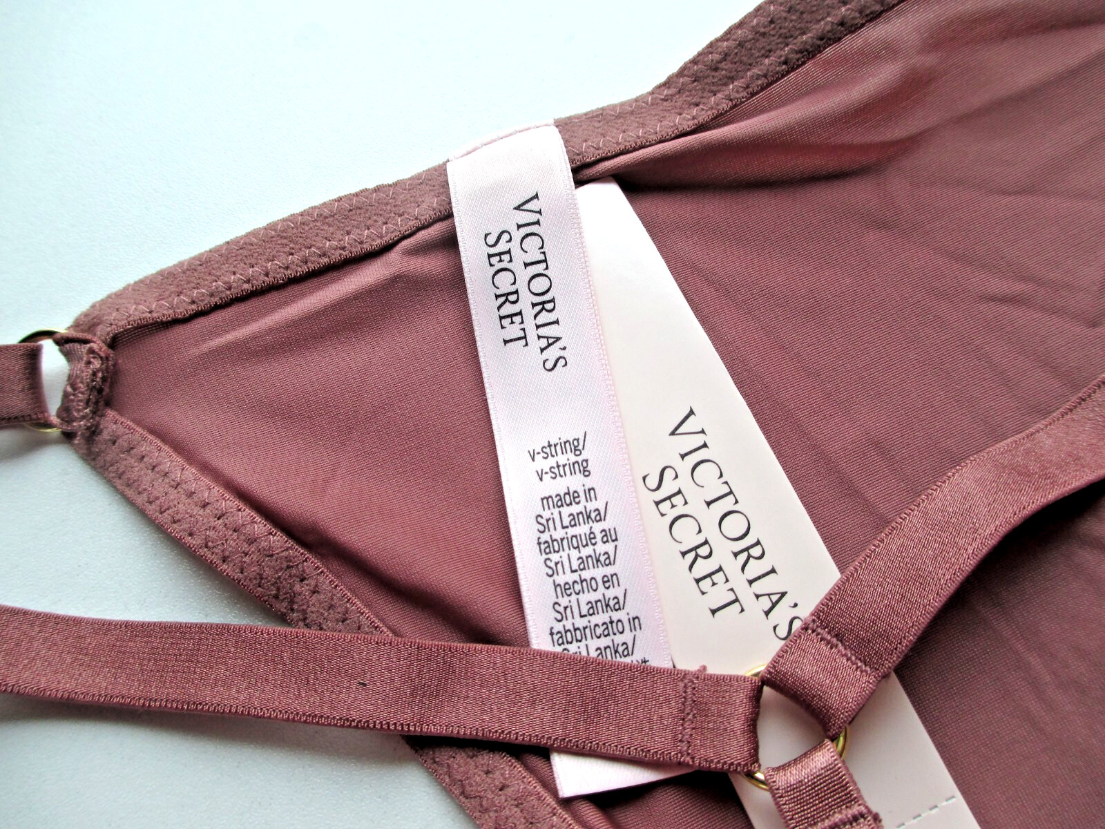 VICTORIA’S SECRET VERY SEXY V-String Thong Panty S M L XL Vintage Rose NWT Pink