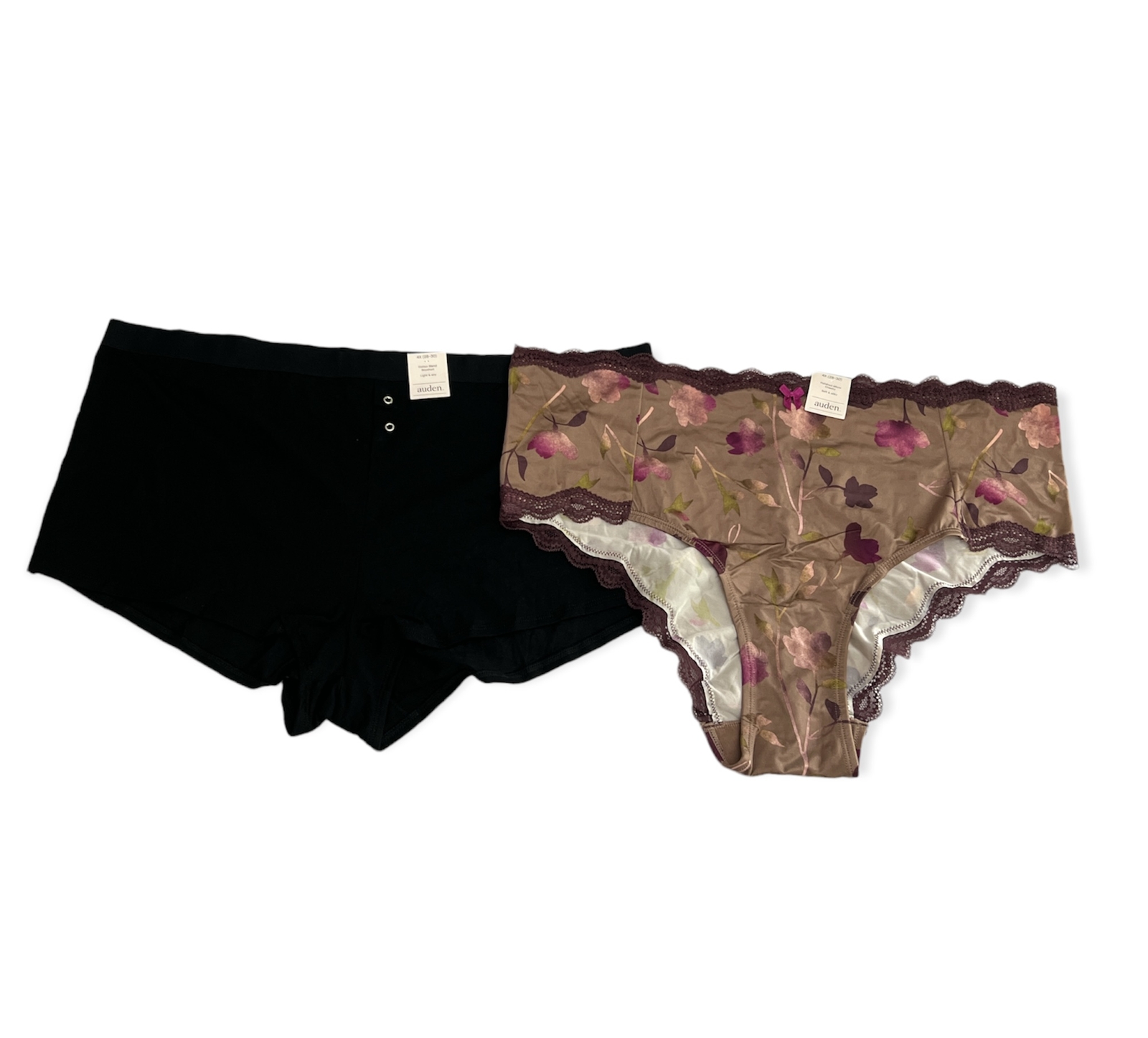Women’s Plus 2pk Assorted Styles & Colors Underwear – Auden – 4X – S741